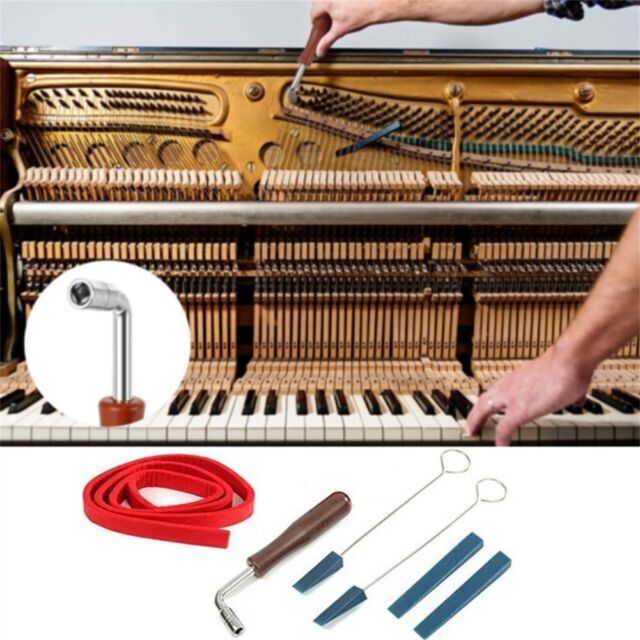 Gadget sintonizzatore pianoforte strumenti di tuning pianoforte 6 pz metallo muto blocco pianoforte lettori pianoforte- YB12883