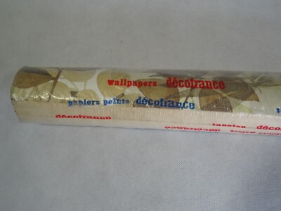 alte Tapete 1950 old wallpaper sputnik space age Volkskunst Rockabilly