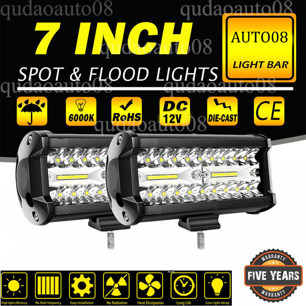 7" LED Marine Lights Pods Pontoon Boat HeadLights Spreader Docking