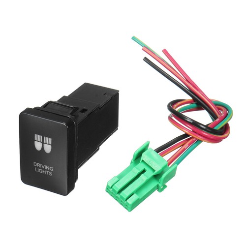 Blue LED Illuminated Rocker Push Switch On/Off For Toyota Landcruiser Yaris RAV4 - Picture 36 of 64
