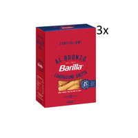 3X Barilla Tortiglioni Al Bronzo Bronze Gezogene Pasta 400G