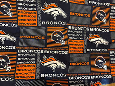 Fabric 18 In X 44/45 In NFL Denver Broncos 100 Cotton New Quilter BTHY