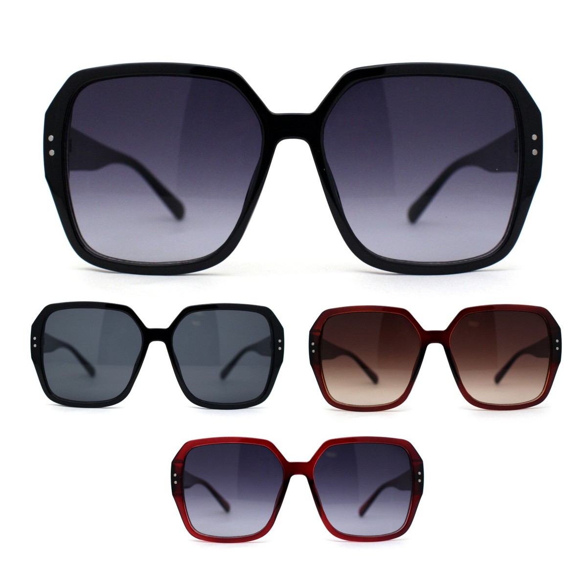 SEE Eyewear 7140 Sunglasses Black Oversized Butterfly Made in France 54-19-140 Amazon.com: The Fresh Women main image 4