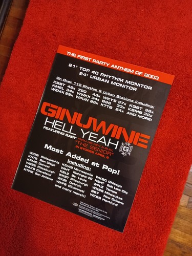 GINUWINE - 1996 & 2001 US Two(2) Full-Page Single Release Ads (HITS Magazine) - Picture 5 of 10