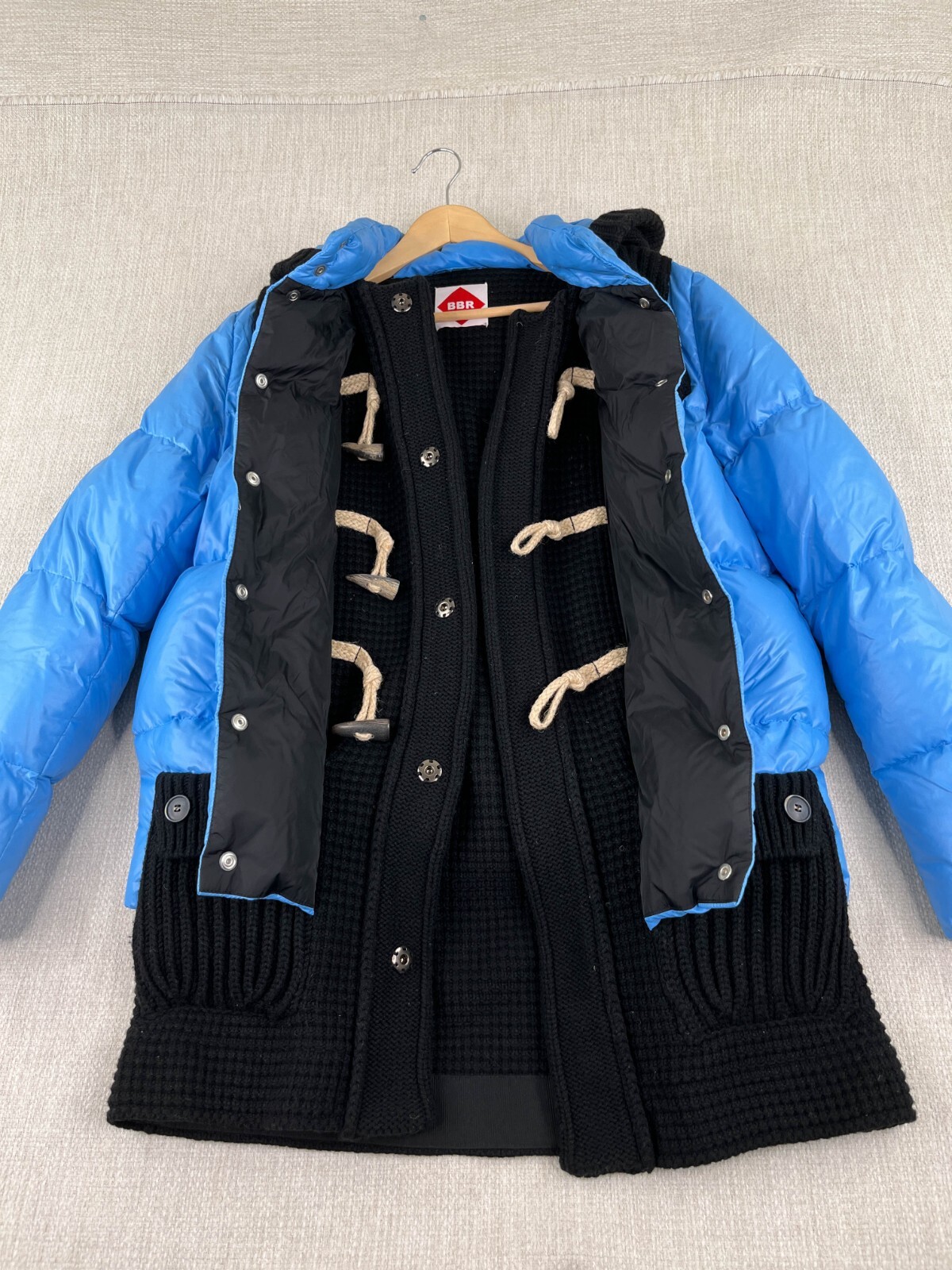 BARKB-RULES Down Puffer Knit Toggle Jacket Japan … - image 7