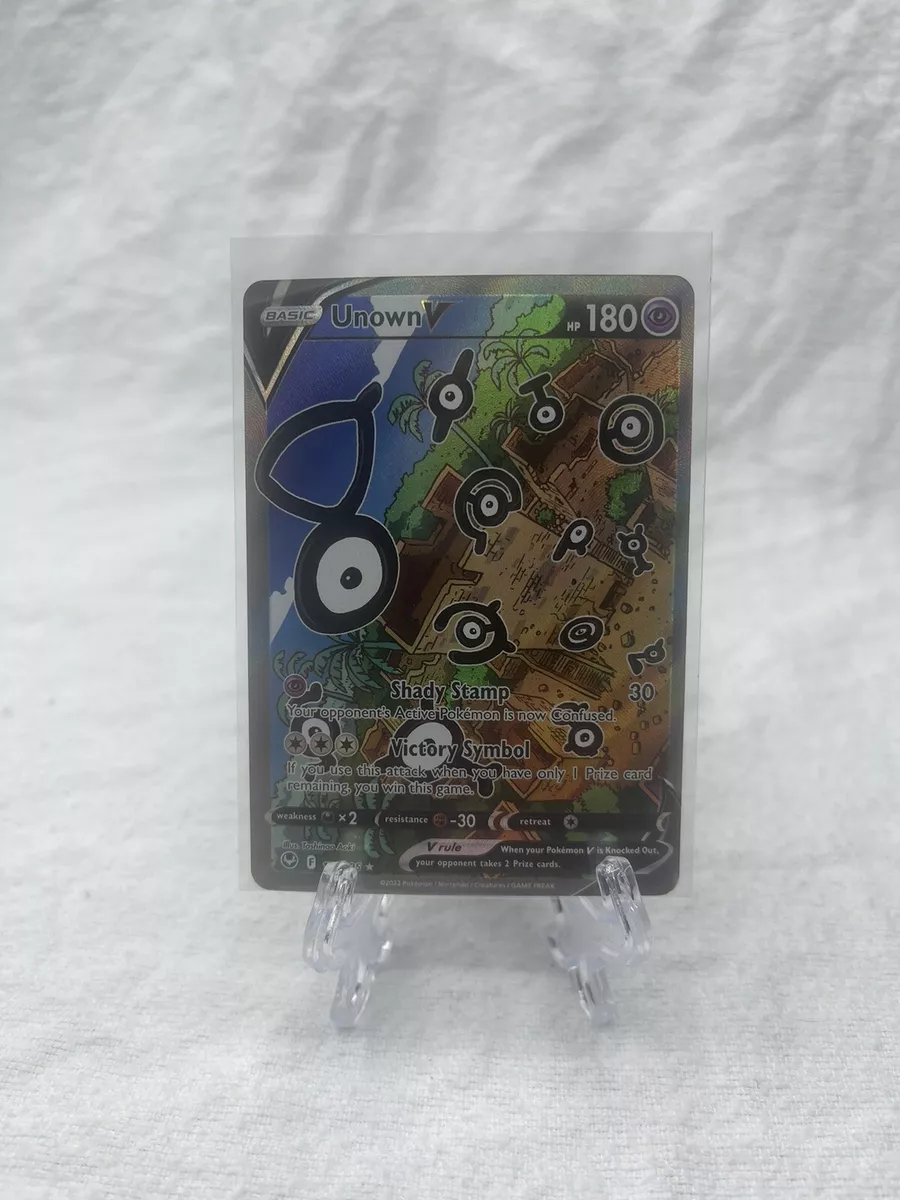 NM Pokemon Silver Tempest Unown V Alternate Art Secret Rare #177/195