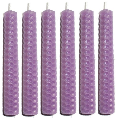 6 x 10cm (4 inch) BEESWAX SPELL CANDLES:Choose from 14 colours - Picture 19 of 21