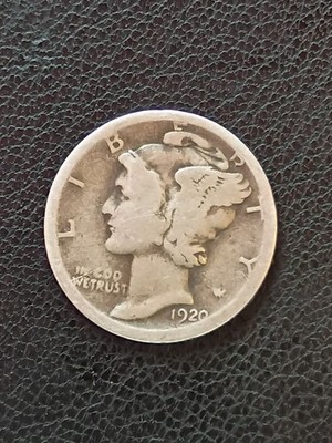 1920 D Mercury Dime Circulated - Free Shipping