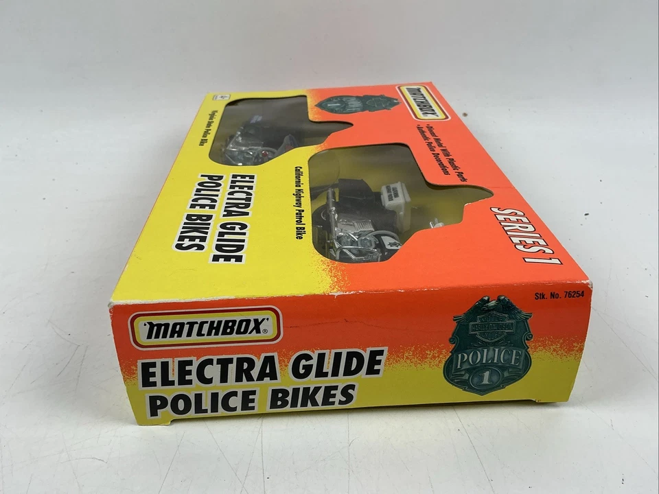 Matchbox Series 1 #76254 Electra Glide Police Bikes Virginia St & California HP - Image 3 of 4