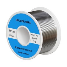 63/37 Tin Lead Rosin Core Solder Wire Ideal for Circuit Boards 0.8mm 50g