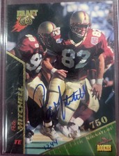 1995 Signature Rookies - Pete Mitchell #53 Signatures /7750 (AU, RC)