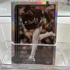 2025 Topps Chrome Hunter Greene #91 Cincinnati Reds Baseball Card