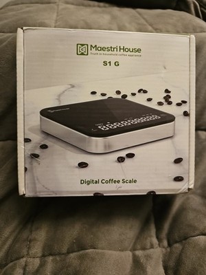 Rechargeable Mini Coffee Scale-Timer Maestri House Espresso Scale ABS Glass 8502