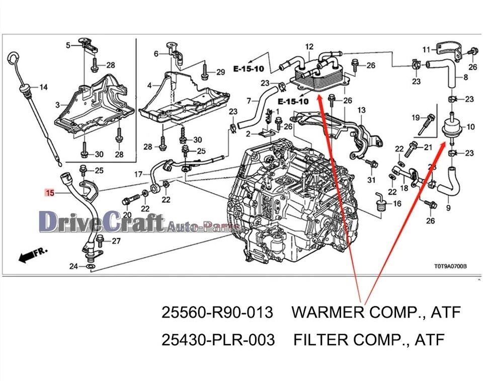 New ATF Warmer Oil Fluid Cooler For 2011-2014 Acura TSX 11-12 Honda Accord 2.4L - Image 2 of 4