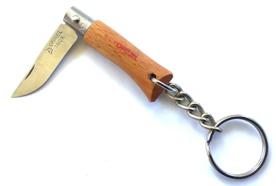ANCIEN COUTEAU OPINEL INOX N°2 PORTE CLEF MESSER OLD KNIFE COLTELLO CUCHILLO - Photo 1/4