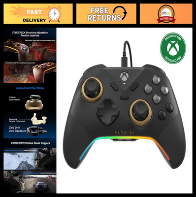 Wired Game Controller for Xbox Series X|S, One, Windows 10/11 - Adjustable Joyst