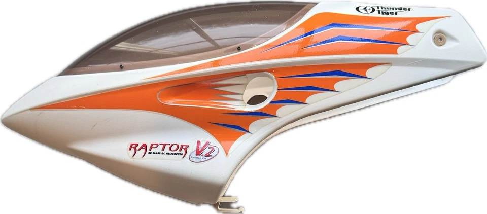 Thunder Tiger Raptor 30 V2 Original Plastic Canopy PV0364 - Image 2 of 3