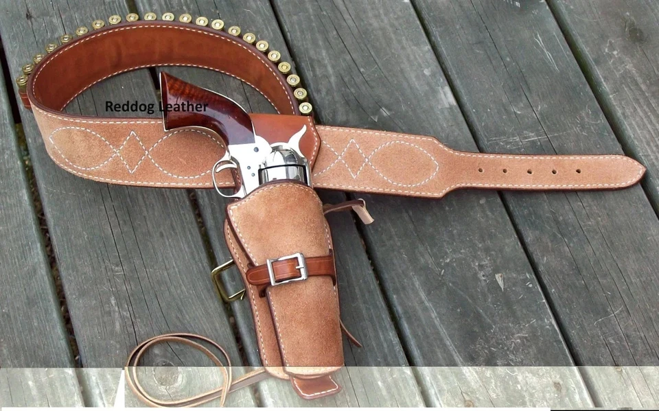 Leather Spaghetti Western Rig, Clint Eastwood Man With No Name, The Good The Bad - Image 3 of 4