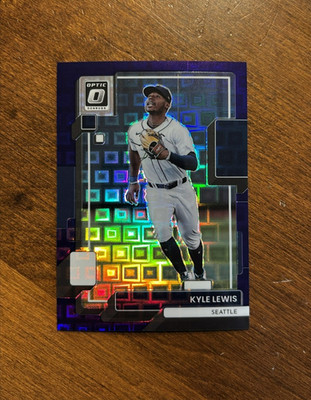 Kyle Lewis 2022 Panini Optic Purple Pandora Prizm Mariners Arizona Mercer /99