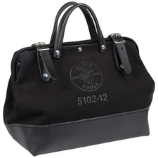 12 in. Tool Bag, Black Canvas