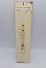 1950s OLD VINTAGE STANDARD OIL ADVERTISING SIGN THERMOMETER TORCH MADE IN USA