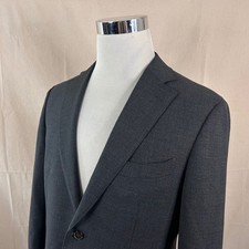 Suitsupply 40S Havana Sport Coat Cerruti Wool Grey Two Button Double Vented