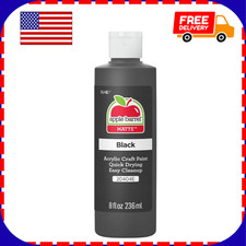 Apple Barrel Acrylic Paint in Assorted Colors 8 Ounce , 20404 Black- Pack of 1