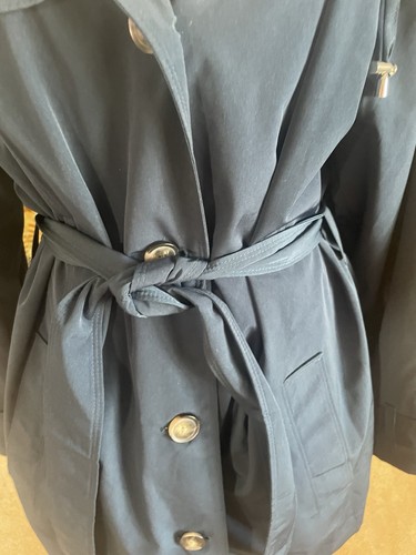 London Fog women's removable hood Trench Rain Coat Size XXL Dark Teal Green - Picture 5 of 14