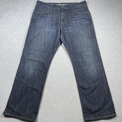 Mavi Matt relaxed straight jeans men's 36x30 (fit 37x29) blue dark wash denim