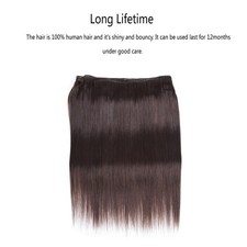 Dark Brown  2 Straight 100 HUMAN Hair Extension ONE Ali Bundle