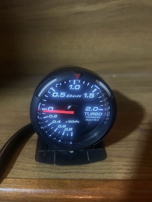 Defi Boost Gauge STEPMASTER Model VS-2 (for 2.0 Turbo, 52mm) USED FROM JAPAN
