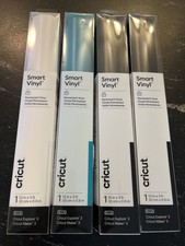 Cricut Smart Vinyl Brand New In Box 4 Included White Blue And Black
