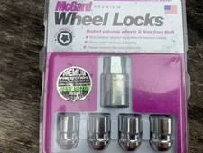 McGard 24157 Chrome Wheel Locks, M12 x 1.5 Thread, Set of 4 Locks + 1 Key 2021 T