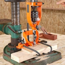 Mortising Attachment for Drill Press 4 Chisels Bench Drill Locator Set