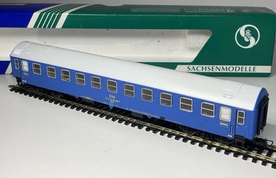 Rare Sachsenmodelle 74293 Czech ČSD WLAB Sleeping Car Coach Blue- HO Scale - Image 1 of 4