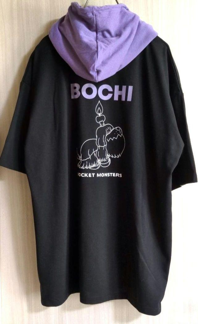 ALTRA Pokémon Bochi Hoodie TShirt L Black Character Print Short Sleeve Casual Top