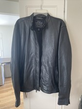 Lucky Brand Leather Bonneville Jacket Motorcy...