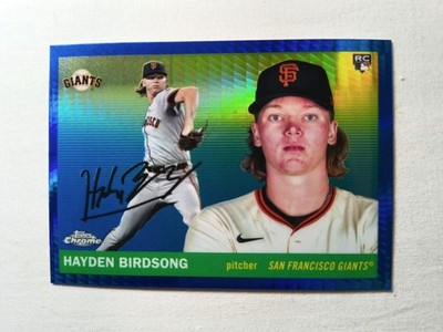Hayden Birdsong #336 Topps - BLUE PRISM - RC Rookie Card - Platinum 2025 Giants