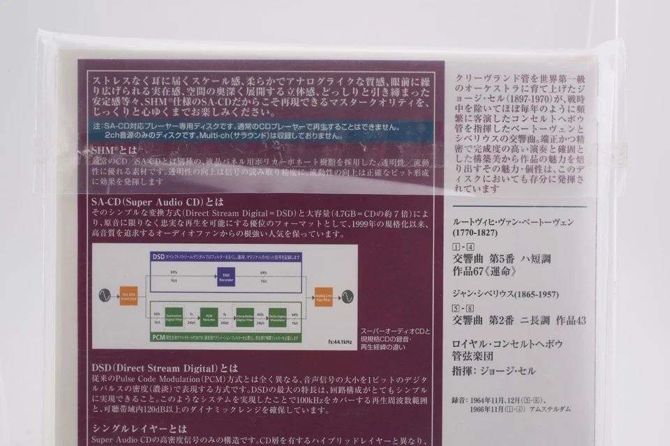SACD Beethoven Symphony No. 5 Goerge Szell SHM Single Layer Japan Press New - Image 4 of 4