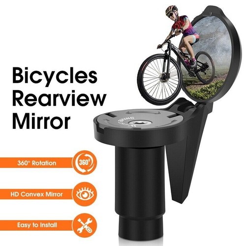 WEST BIKING 2PCS Bicycle Rearview Mirror 360° Rotation Bike Bar End View Mirror - Picture 2 of 15