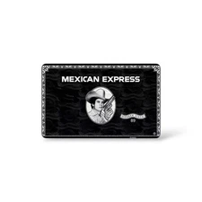 Mexican Express Banco Black Credit Card Sticker Debit Skin Decal Cover
