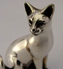 PRETTY STERLING SILVER CAT FIGURE LONDON 1997  ANIMAL 13g