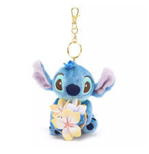 Disney Stitch Summertime Plush Keychain Bag Charm New with Tag
