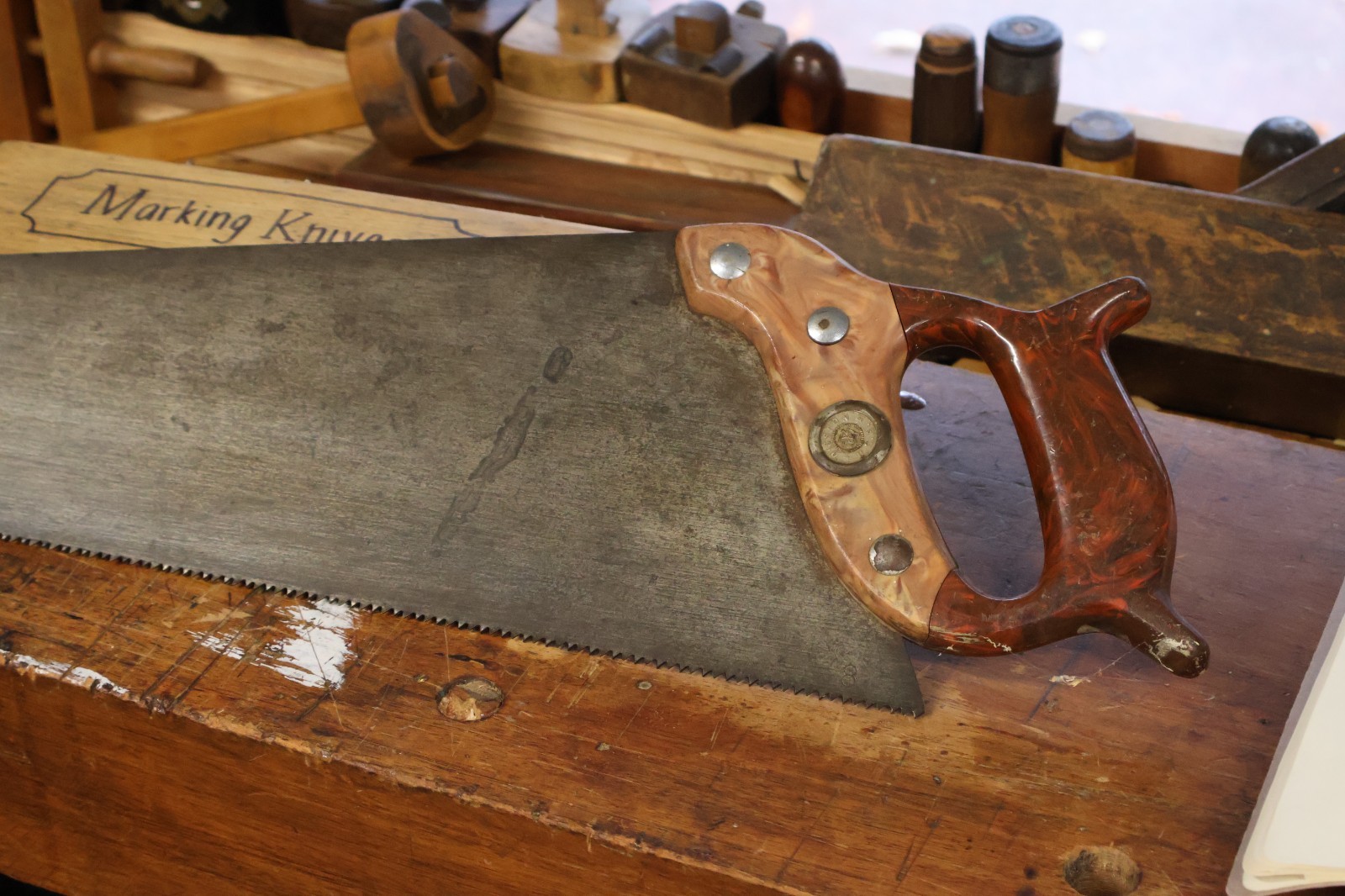 Henry Disston D-95 8 PPI Rip Full Size Hand Saw