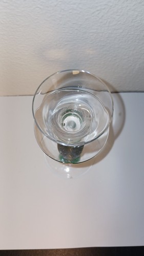 Vintage ORREFORS Sweden By Anne Nilsson Celeste Green Frosted Glass Candlestick - Picture 4 of 4