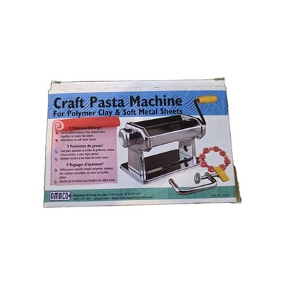New Unused Amaco Pasta Machine for Polymer Clays and Soft Metal Sheets Art Tool