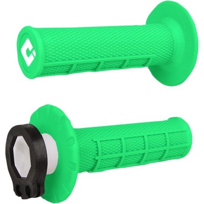 ODI H36HWN V2 Lock-On 1/2 Waffle Grips - Fluorescent Green Green