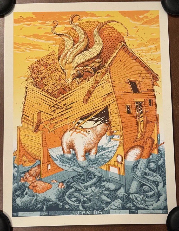 Джей Райан Аарон Хорки художественная печать весна S/# 60 сотрудничество сериграф плакат - Изображение 2 из 4