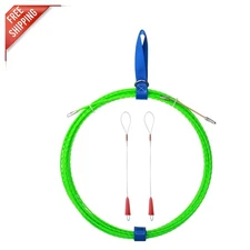 Versatile 49FT Fish Tape Puller with Fastener for Seamless Wire Installation