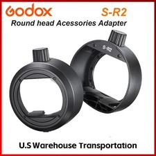 US Godox S-R2 Round Head Flash Speedlite Adapter Fr AD200Pro II V860III TT520III